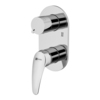 Lemark LM0427C Встраиваемый смеситель для ванны и душа, на два выхода, без аксессуаров, латунь/хром
