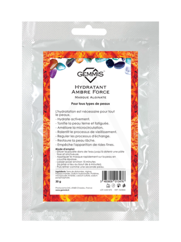 GEMMIS Альгинатная маска увлажняющая "Сила ЯНТАРЯ", 30 г | Hydratant. Ambre Force. Masque Alginate