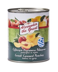 Консервированные половинки персиков в сиропе Alexander the Great 820 гр