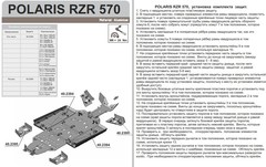 Защита рычагов для POLARIS RZR 570 2012- STORM 2395