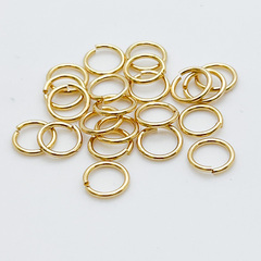 Соединительные колечки, цвет золото, размер 8 мм, толщина 1 мм, цена за 10 шт