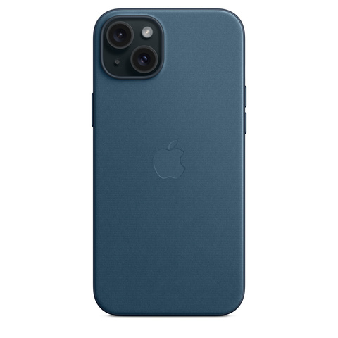 Чехол Apple iPhone 15 Plus FineWoven Case MagSafe Pacific Blue тонкотканный цвета синий океан