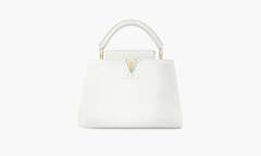 Сумка Louis Vuitton Capucines BB Taurillion Leather "Snow"