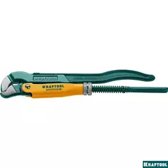 KRAFTOOL PANZER-S, №0, 1/2?, 240 мм, трубный ключ с изогнутыми губками (2733-05)