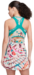 Теннисное платье Nike Court Dri-Fit Slam Tennis Dress - coconut milk/teal nebula/black