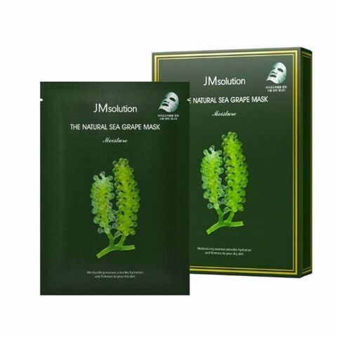 JM SOLUTION Маска для лица тканевая ЭКСТРАКТ МОРСКОГО ВИНОГРАДА увлажняющая The Natural Sea Grape Mask Moisture, 30 мл