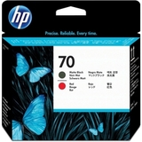 Печатающая головка №70 для HP DesignJet Z2100, Z3100, Z3200 матовый черный и красный (C9409A)