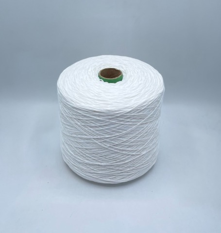 Бобинная пряжа (пр.Италия), art.Cotone, 350м/100 гр. 100%Хлопок, цвет-Белый , арт.34828