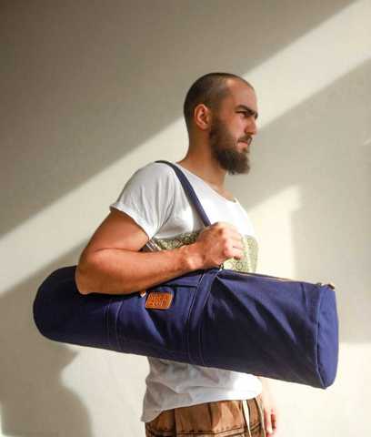 Хлопковая сумка для йога коврика YC