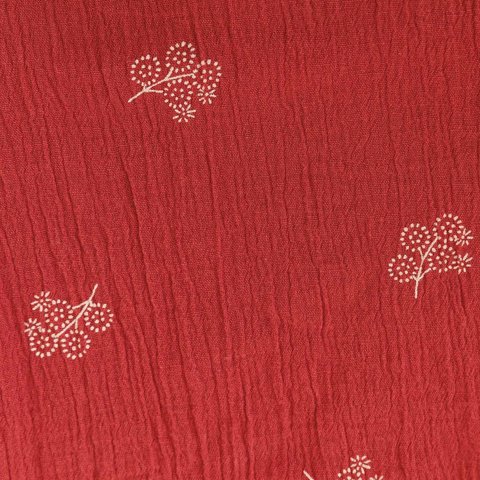 Ткань Bambula Print S/S — CRANBERRY