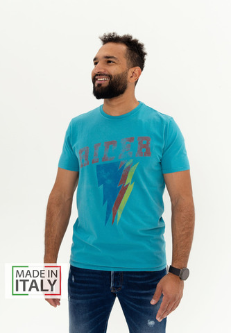 Футболка Bowery NYC "Rider" Pagoda Blue Vintage Pagoda Blue