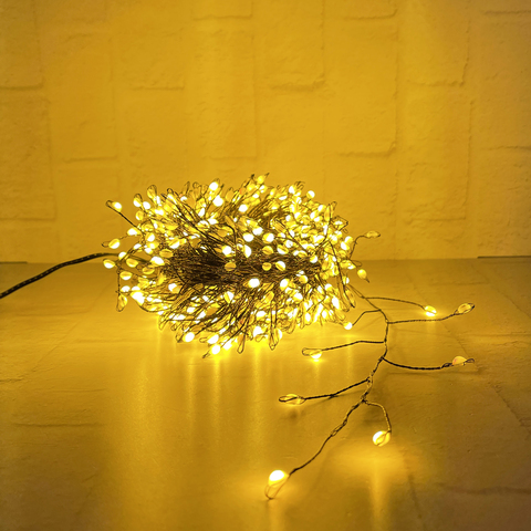 Гирлянда 1.5м Snake Light Капли Макро на черном проводе 600 ламп