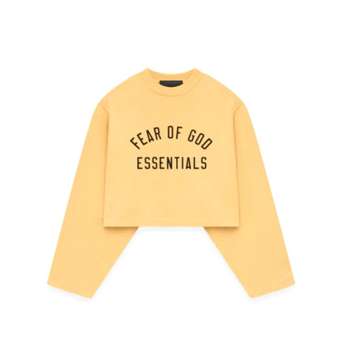Лонгсливы Crop Long-sleeve T-shirt in Tri-blend Jersey