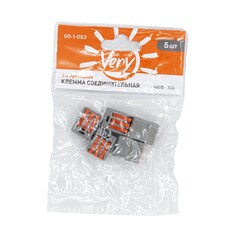 00-1-053 Клемма соединительная, 3-х проводная, 400В, 32А, 5 шт. (Very)