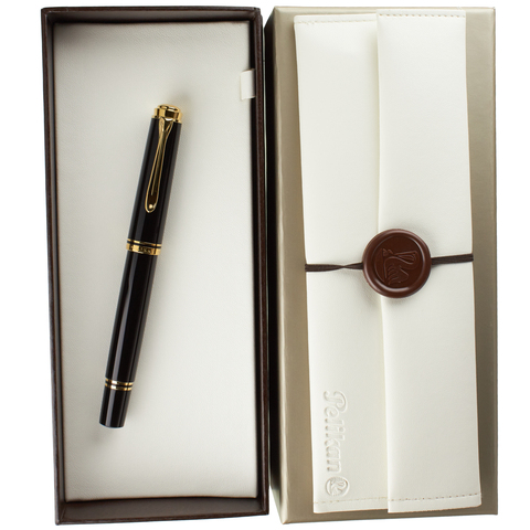 Ручка-роллер Pelikan Souverän® R400 Black GT, MBlack (997486)
