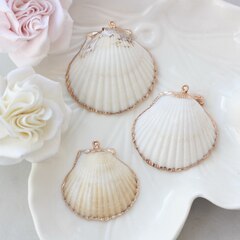 Подвеска Ракушка с позолотой 30-50 на 30-50 мм, РК054