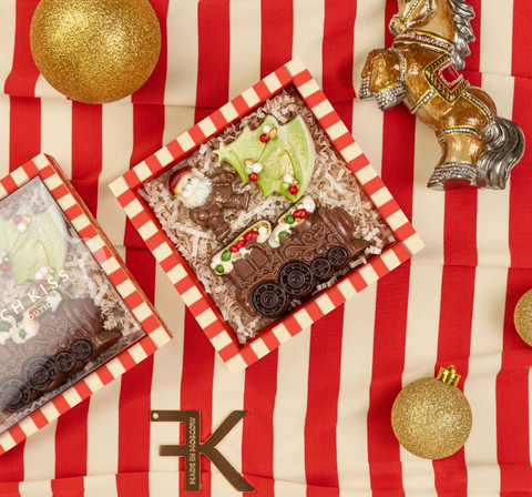 Новогодний набор шоколадных фигурок 