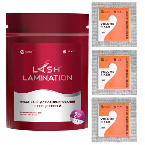 Состав #2 для ламинирования ресниц и бровей VOLUME FIXER в саше, 2 мл