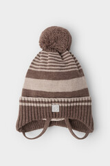 шапка  для мальчика  КВ 20307/ш/темно-бежевый