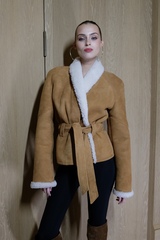 Куртка кожаная зимняя