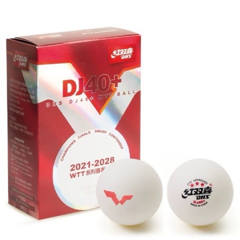 Мячи для настольного тенниса DHS 3* DJ40+ WTT (2021-2028) (6шт.)