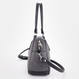 Сумка Саломея 1105 македония серый + черный