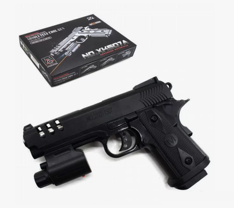 Пистолет пневм. С лазером в кор.