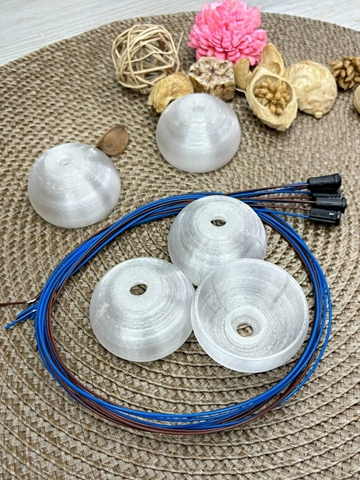 Плафон на резьбе полусфера+патрон G4 