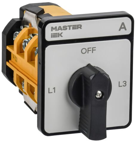 Перекл. кулачк. станд. черн. рук. 63А сх. 98 MASTER IEK