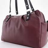 Сумка Саломея 149 наппа бордо + черный