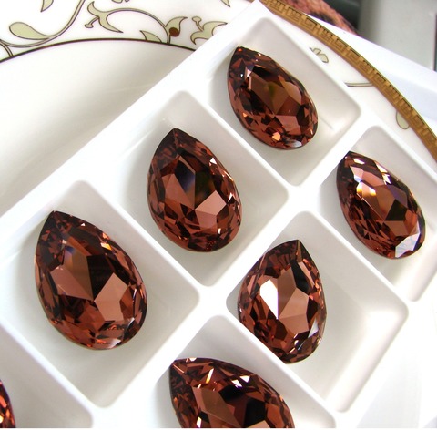 Капли 30*20 мм Пыльная роза / Blush Rose