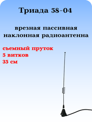 АНТЕННА АВТОМОБИЛЬНАЯ ВРЕЗНАЯ ТРИАДА ВА-58-04