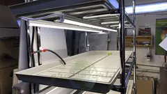 Многоярусный гидропонный стеллаж 4 яруса 2100х1250х600мм до 240 растений