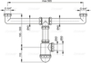 Сифон для сдвоенной мойки с накидными гайками 6/4", арт. A448-DN50/40 AlcaPlast