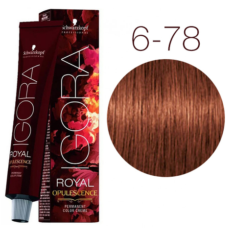 Schwarzkopf Igora Royal Opulescence 6-78 Темный русый медный красный