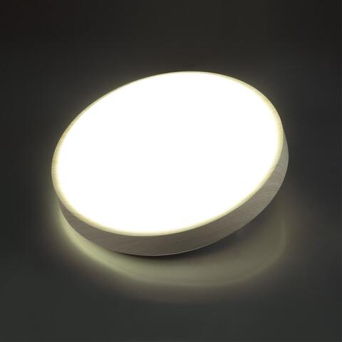 7628/EL PALE SN 027 Потолочный светодиодный светильник/белый/беленый под дерево LED 72Вт c ДУ 3000-4200-6300К  D500  IP43 LOSTA