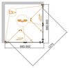 Душевой уголок Cezares ECO-O-AS-2 ECO-O-AS-2-100-C-Cr