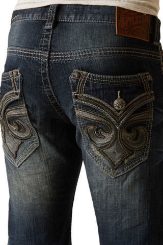 Affliction | Джинсы мужские Blake Fleur Frisco 110RS203 задние карманы