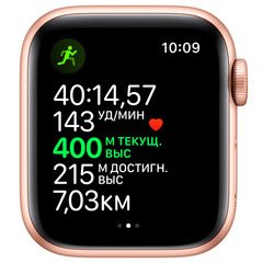 Смарт-часы Apple Watch Series 5 44mm Gold Case with Pink Sport Band (MWVE2LL)