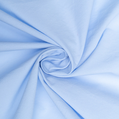 Батист стоунвош однотонный, 90 гр/м2, 148 см, голубой