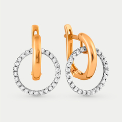 Серьги женские с фианитами