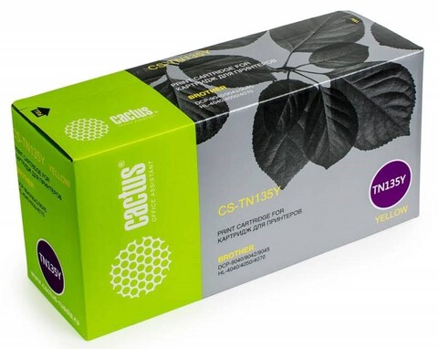 Картридж лазерный Cactus CS-TN135Y желтый (4000стр.) для Brother DCP-9040/9042/9045/HL-4040/4050/4070