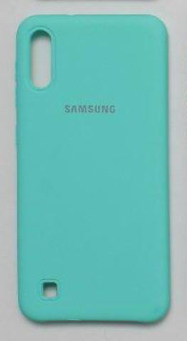 Силиконовый чехол Silicone Cover для Samsung Galaxy M10 (Мятный)