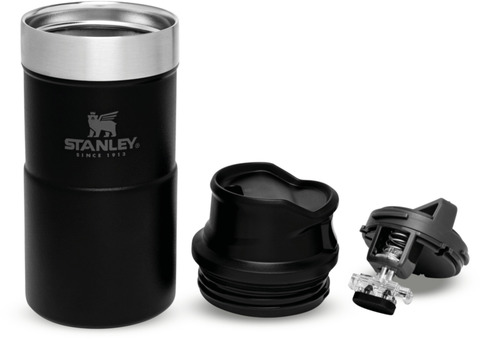 Картинка термостакан Stanley Classic Trigger Action 0,25L One hand 2.0 Черная - 2