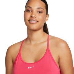 Топ теннисный Nike Dri-Fit One Elastika Standard Fit Tank - light fusion red/white