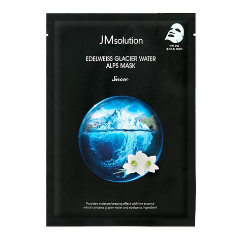 Тканевая маска с Эдельвейсом и Ледниковыми Водами Альп JMSOLUTION Edelweiss Glacier Water Alps Mask Snow
