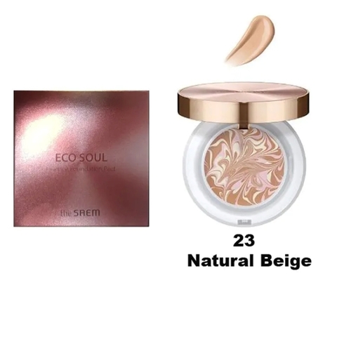 The Saem Eco Soul Essence Foundation Pact Пудра для лица компактная тональная