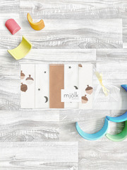 Набор платочков-слюнявчиков Mjölk Жёлуди