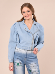 Женский джинсовый жакет