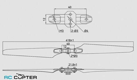 Пропеллер полимерный складной MF 1604 VP T-Motor (пара) с изменяемым шагом
